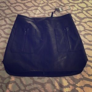 BCBG leather mini skirt